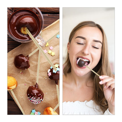 Bambusové špejle na cake pops - 600 ks
