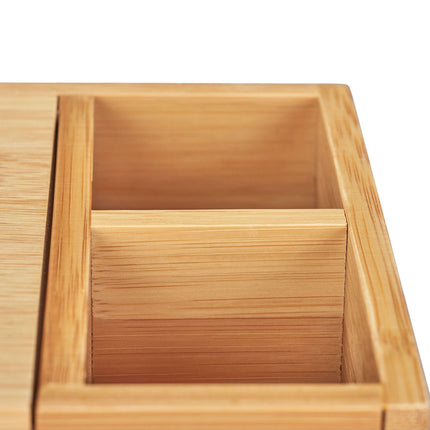 Bambusový zásobník na utěrky se 2 přihrádkami