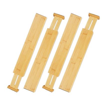 Bamboo drawer dividers - set of 4