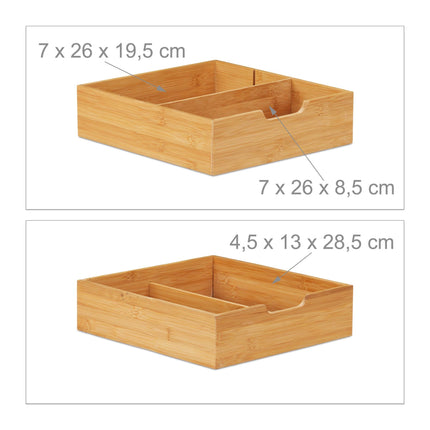 Bambus-Einsatzbox