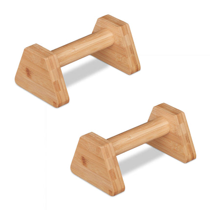 Bambusové parallettes - sada 2 ks