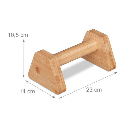 Bambusové parallettes - sada 2 ks