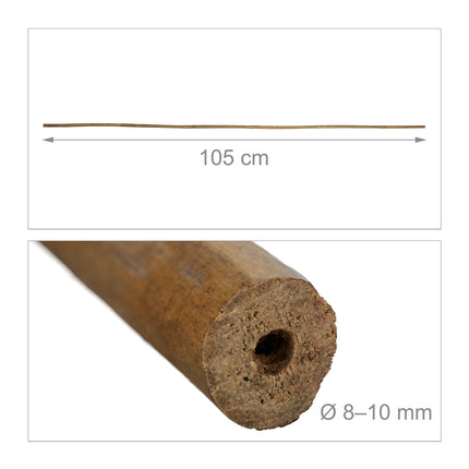 Bambusové tyče 105 cm v sadě 40 ks