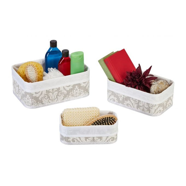Bamboe opbergmand - set van 3