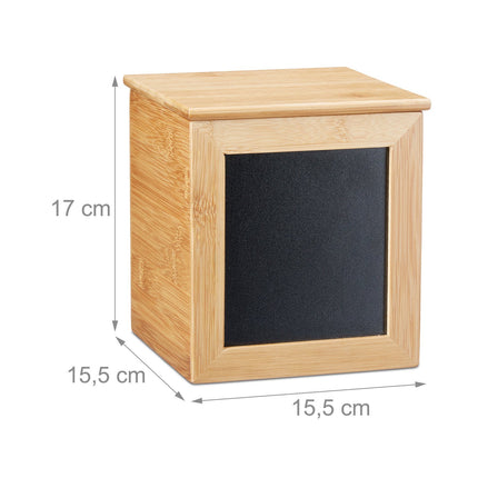 Bambusový úložný box s prkénkem