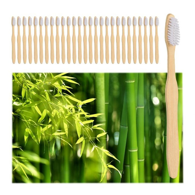 Bamboo toothbrushes 24-pack