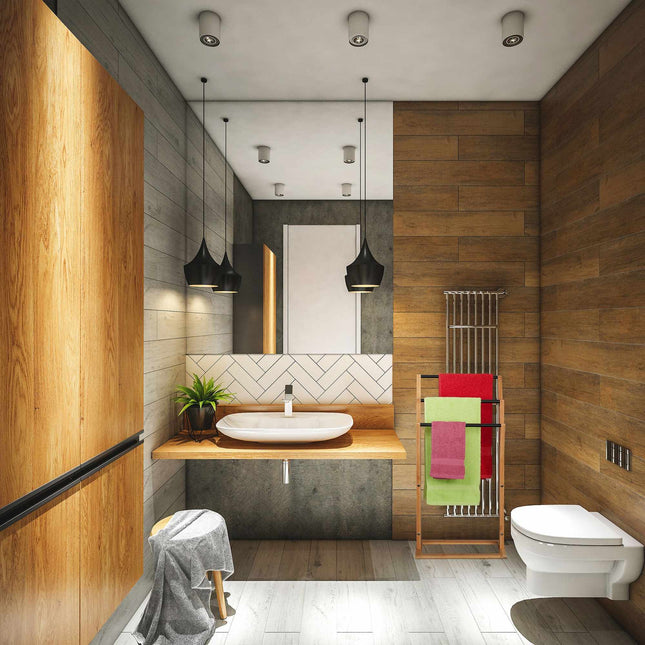 Bamboo towel rail