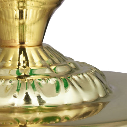 Banker lamp with green glass shade