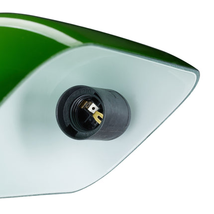 Bankéřská lampa se zeleným stínítkem