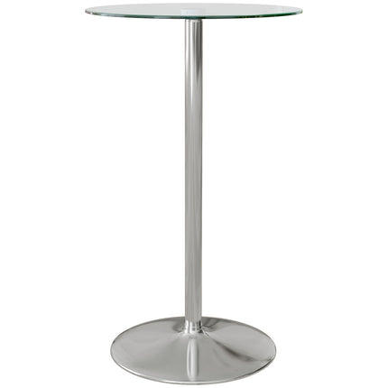 Barový bistro stůl pro 2 – tvrzené sklo, Ø60x102cm