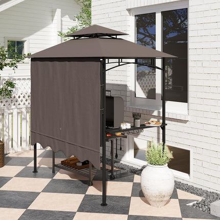 BBQ Pavilion, water repellent and flame retardant, 242x149x248 cm