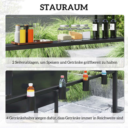 Vodotěsný grilovací pavilon s UV ochranou - 250x160x250cm