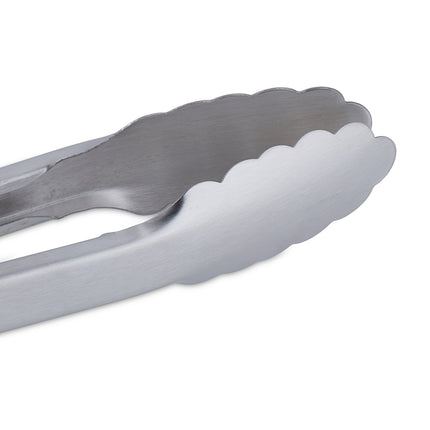 Barbecue tongs in stainless steel with wooden handle
