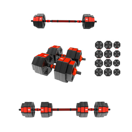 Barbell and Dumbbells Set, Composite, 30 kg