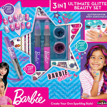 Barbie kosmetická sada 3 v 1 Ultimate Glitter