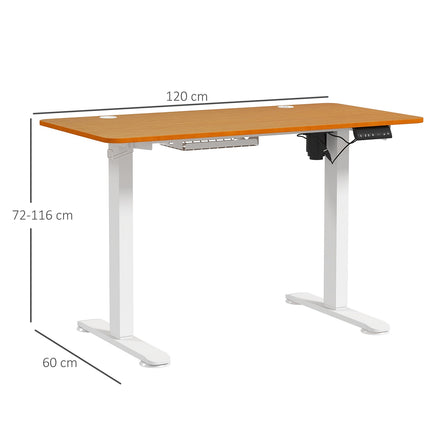 Elektricky výškově nastavitelný barový stůl, 120x60cm, ochrana proti kolizi