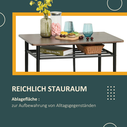 Barový set stolu se stoličkami a úložným prostorem, 80x50x90 cm, černá