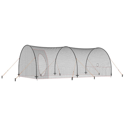 Baseball Batting Cage 22ft, Net and Frame, Carry Bag