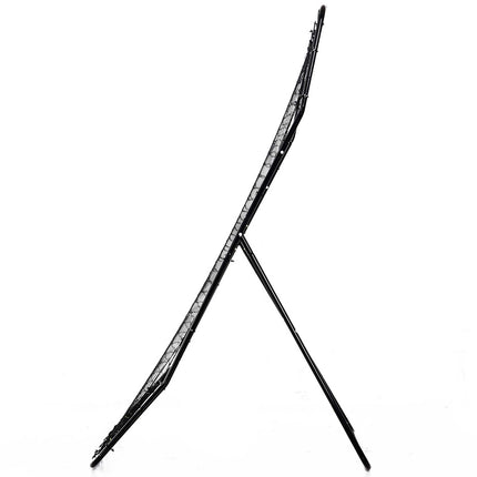 Baseballová odrazová síť, přenosná, černý kov, 123 x 174 cm