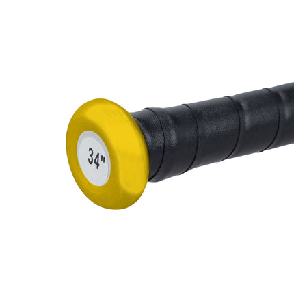 Baseball bat in golden aluminum