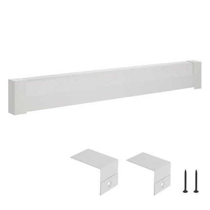 Baseboard Heater Cover, 5 ft Steel Replacement, White