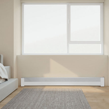 Baseboard Heater Cover Replacement, 6 Ft Steel, White