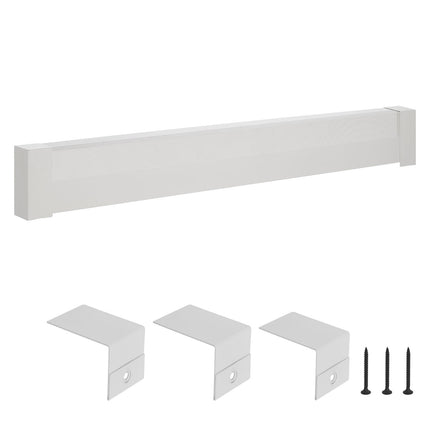 Baseboard Heater Cover Replacement, 6 Ft Steel, White