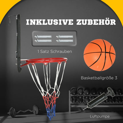 Nástěnná basketbalová deska s elektronickým ukazatelem skóre
