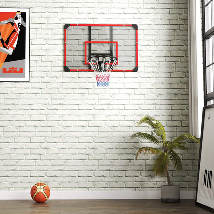 Venkovní basketbalový koš z oceli, na zeď, 113 x 61 x 73 cm