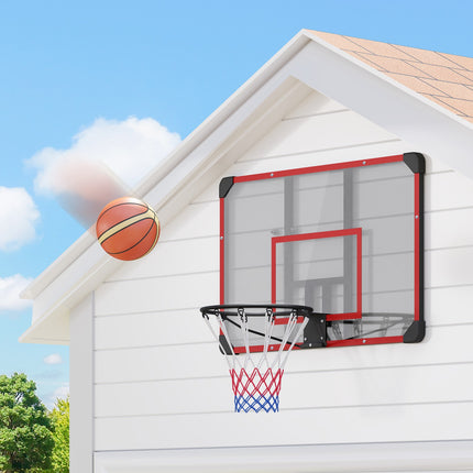 Venkovní basketbalový koš z oceli, na zeď, 113 x 61 x 73 cm