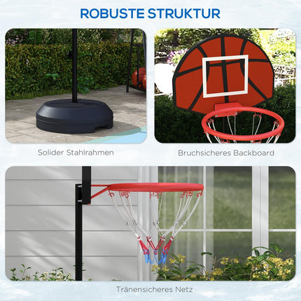 Výškově nastavitelný basketbalový koš s magnetickým terčem na šipky