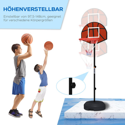 Výškově nastavitelný basketbalový koš s magnetickým terčem na šipky