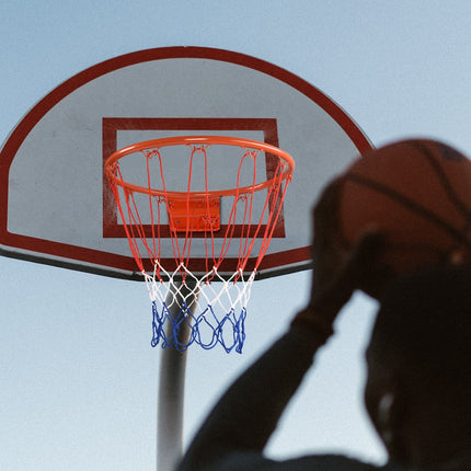 Basketbalový koš nástěnný, profesionální koš na smeče pro vnitřní i venkovní použití, oranžovo-červený