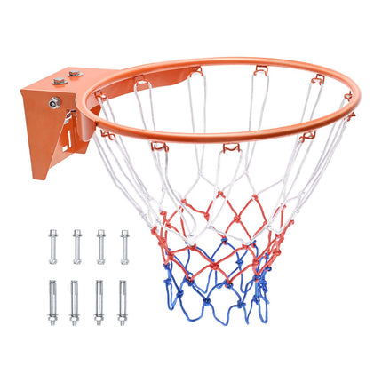 Basketball Rim 18 Inch Breakaway Steel, Wall Mount Net