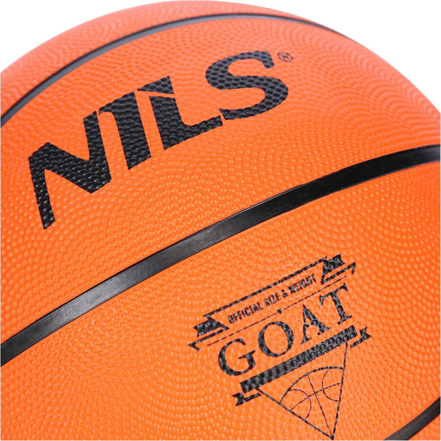 Basketbalový míč velikost 7, oranžový, odolný materiál