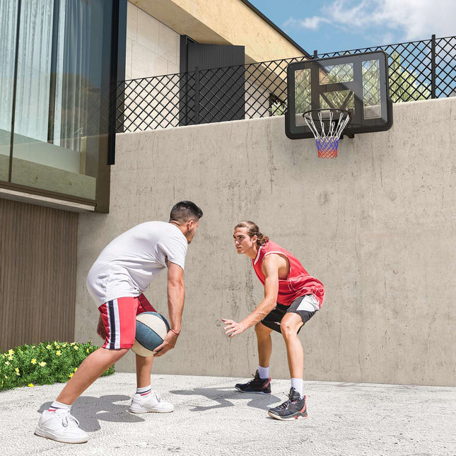 Basketbalový koš do interiéru i exteriéru – obruč Ø45 cm, na stěnu