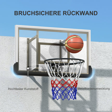 Basketbalový koš a deska pro vnitřní i venkovní použití, Ø45 cm