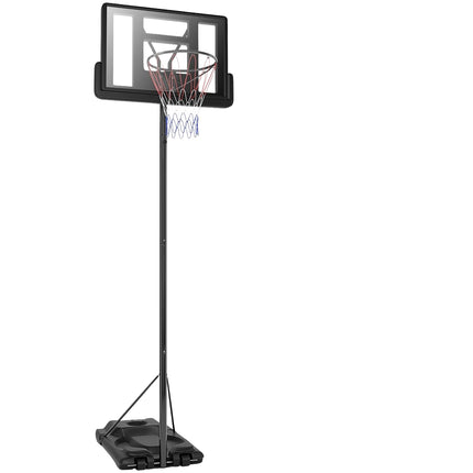 Basketball stand 180-305 cm height adjustable basketball hoop with stand & 2 wheels basket system for children