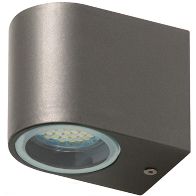 Bastia nástěnná lampa Alu 230V šedá