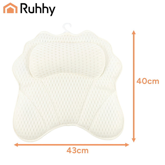 Polštář do vany s přísavkami – rychleschnoucí, ergonomický