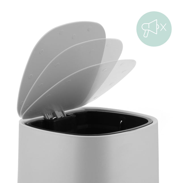 Koupelnový koš 5L, soft-close, nožní pedál