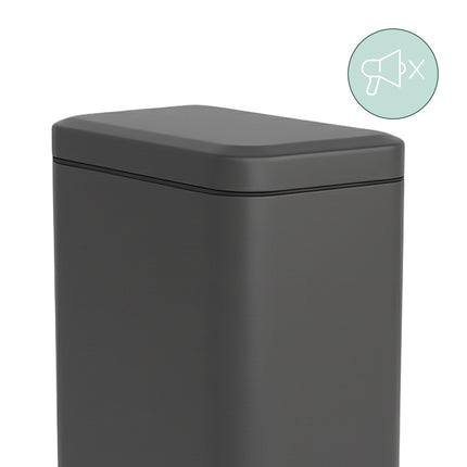 Badezimmereimer, 5 l, Soft Close, Fußpedal