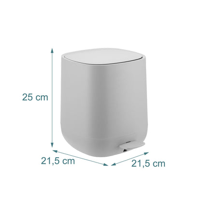 Koupelnový koš 5L, soft-close, nožní pedál