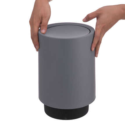 Koupelnový koš s výklopným víkem, 6L plast