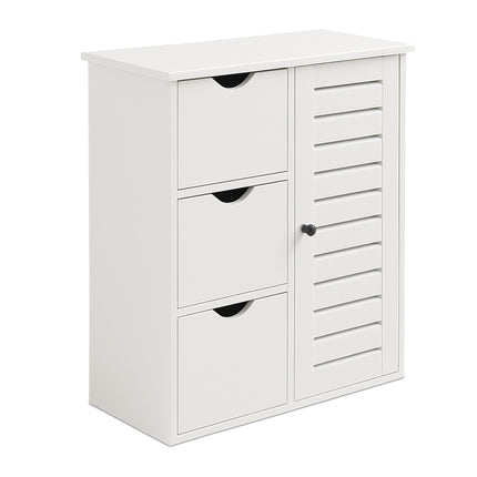 Bathroom Cabinet with 3 Drawers and Adjustable Shelves