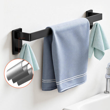 Bathroom Hardware Set, 5-Piece Matte Black Stainless Steel