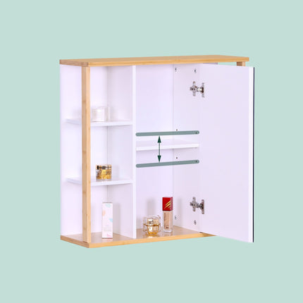 Bathroom Mirror Cabinet, Wall-Mounted Storage