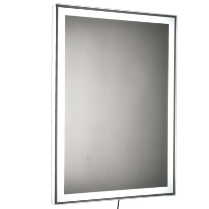 LED koupelnové zrcadlo - proti zamlžení, dotykový spínač, 3 barvy