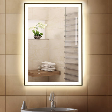 LED koupelnové zrcadlo - proti zamlžení, dotykový spínač, 3 barvy