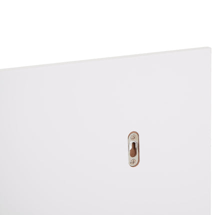 Koupelnové nástěnné zrcadlo se 3 policemi, bílá MDF 60x10x48cm